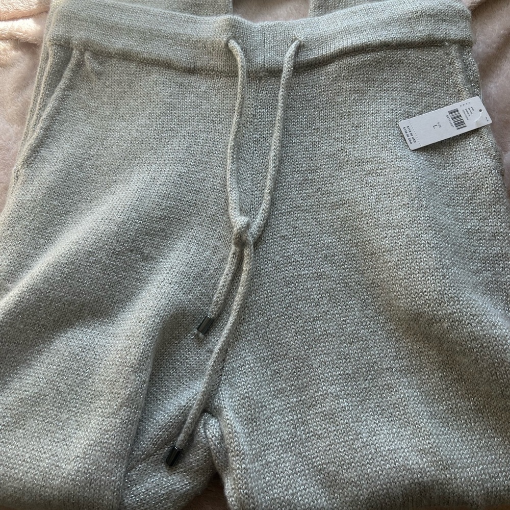 Anthropologie Gray Knit Pants